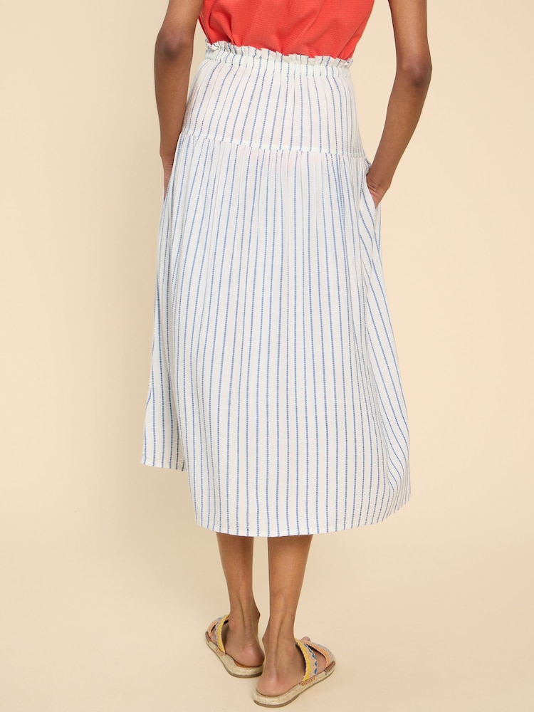 White Stuff EcoVero™ Seema Stripe Skirt - Bild 2 von 7