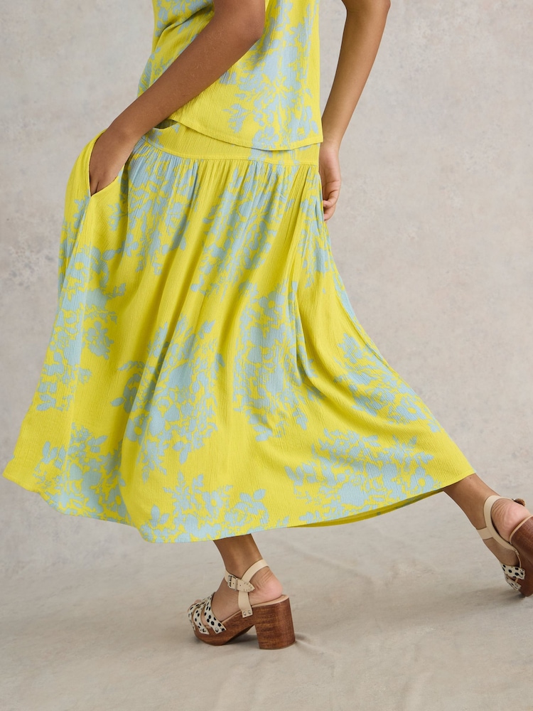 White Stuff Seema EcoVero™ Midi Skirt - Bild 2 von 7