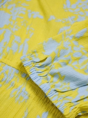 White Stuff Yellow Salma EcoVero™ Midi Dress - Image 7 of 7
