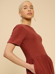 White Stuff 100% Cotton Vera Jersey Midi Dress - Bild 3 von 7