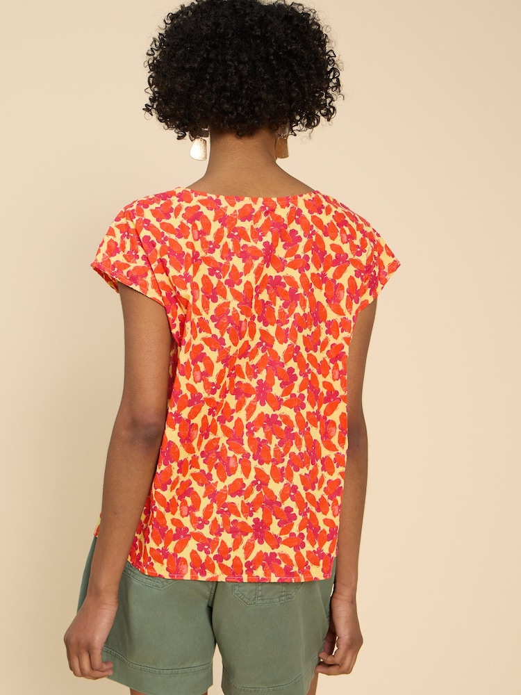 White Stuff Orange Rae Organic Cotton Vest - Image 2 of 7 White Stuff Orange Rae Organic Cotton Vest - Image 2 of 7