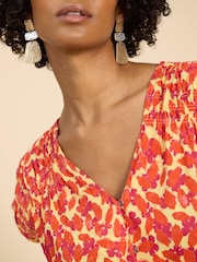 White Stuff Orange Rae Organic Cotton Vest - Image 4 of 7