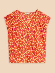 White Stuff Orange Rae Organic Cotton Vest - Image 5 of 7