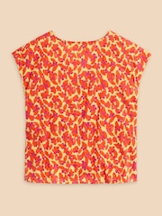 White Stuff Orange Rae Organic Cotton Vest - Image 6 of 7