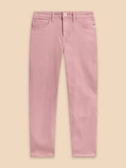 White Stuff Pink Blake Straight Crop Jeans - Image 5 of 7