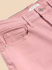White Stuff Pink Blake Straight Crop Jeans - Image 7 of 7