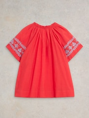 White Stuff Anna Cotton Embroidered Top - Bild 6 von 7