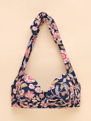 Joules Jasmine Navy Bikini Top - Image 9 of 9