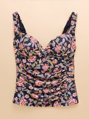 Joules Jasmine Navy Tankini Top - Image 9 of 9