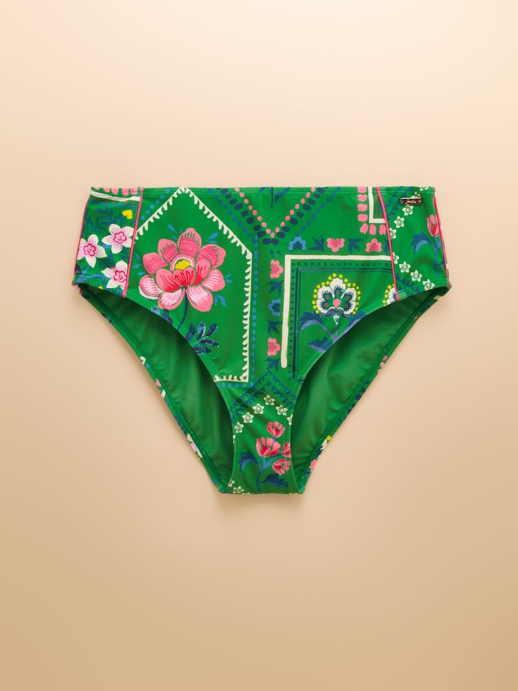 Joules Poppy Green Tankini Bottoms - Image 5 of 5