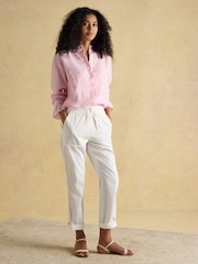Joules Cream Tapered Leg Chino Trousers - Image 3 of 9
