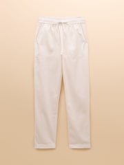 Joules Cream Tapered Leg Chino Trousers - Image 9 of 9