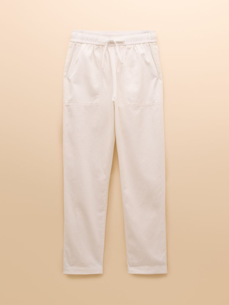 Joules Cream Tapered Leg Chino Trousers - Image 9 of 9