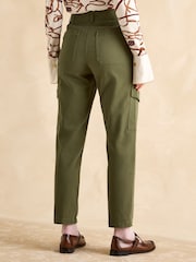 Joules Khaki Green Tapered Leg Cargo Trousers - Image 2 of 7