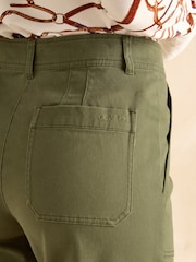 Joules Khaki Green Tapered Leg Cargo Trousers - Image 6 of 7