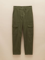 Joules Khaki Green Tapered Leg Cargo Trousers - Image 7 of 7