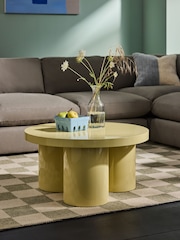 MADE.COM Yellow Gloss Lacey Coffee Table - Image 1 of 4