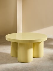 MADE.COM Yellow Gloss Lacey Coffee Table - Image 2 of 4