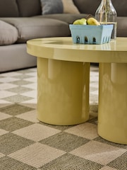 MADE.COM Yellow Gloss Lacey Coffee Table - Image 3 of 4