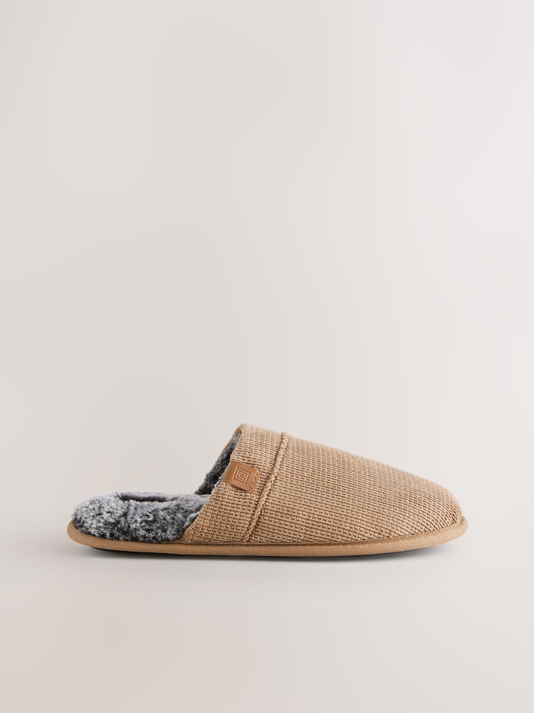 Tan Brown Mule Slippers - Image 2 of 7
