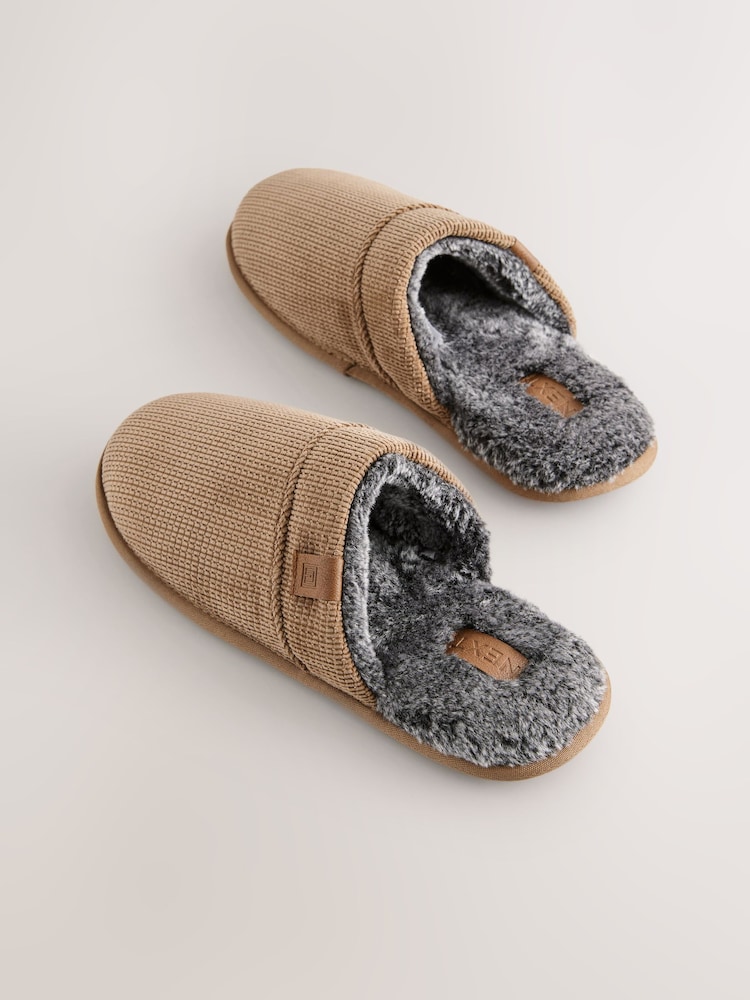 Tan Brown Mule Slippers - Image 4 of 7