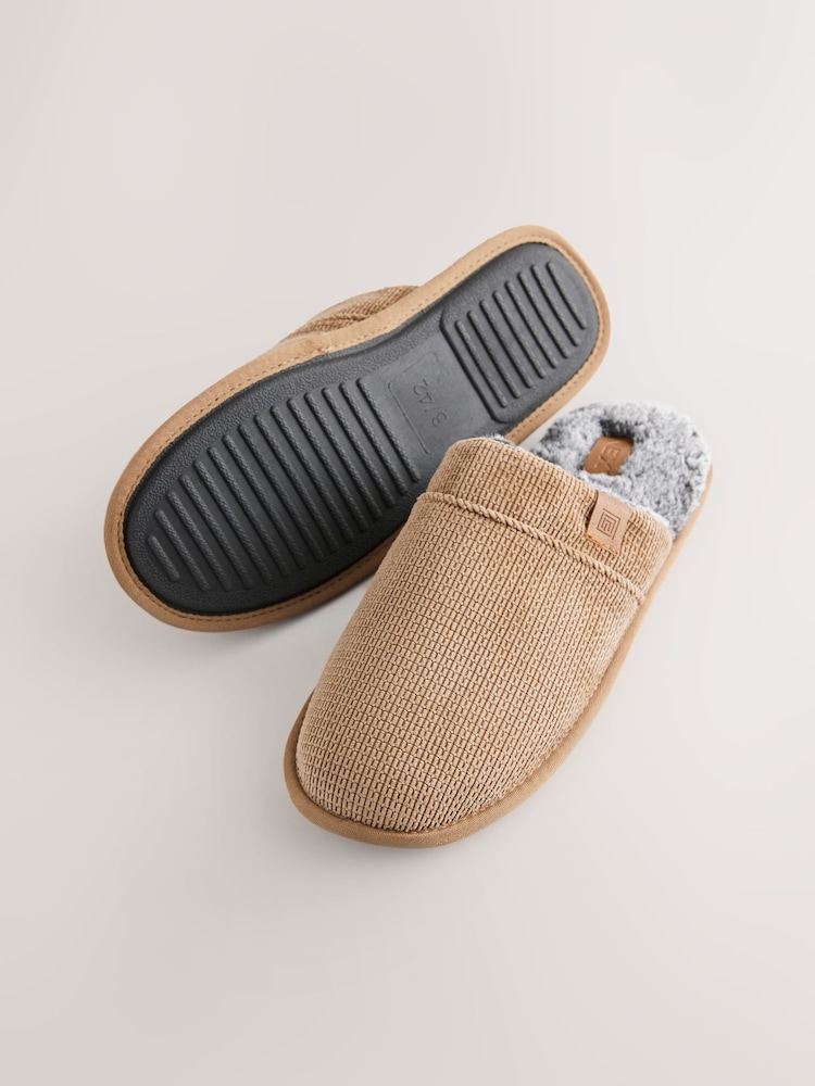 Tan Brown Mule Slippers - Image 5 of 7