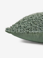 Teal Blue Cosy Texture 50 x 50cm Cushion - Image 5 of 5