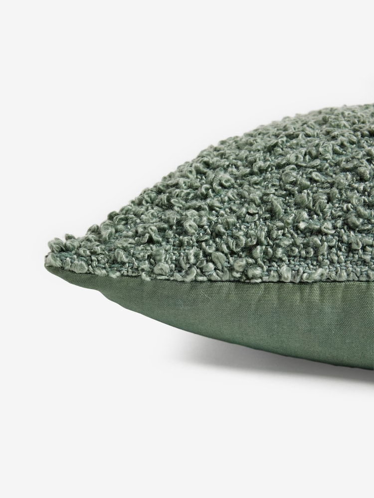 Teal Blue Cosy Texture 50 x 50cm Cushion - Image 5 of 5