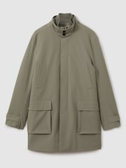 Reiss Player Hybrid Removable Funnel Neck Overcoat - Image 2 of 4