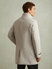 Reiss Stone Player Hybrid Removable Funnel Neck Overcoat - Image 7 of 8