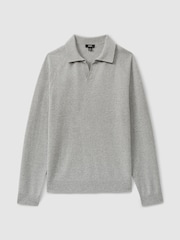 Reiss Grange Wool-Cashmere Open-Collar Polo Shirt - Bild 2 von 6