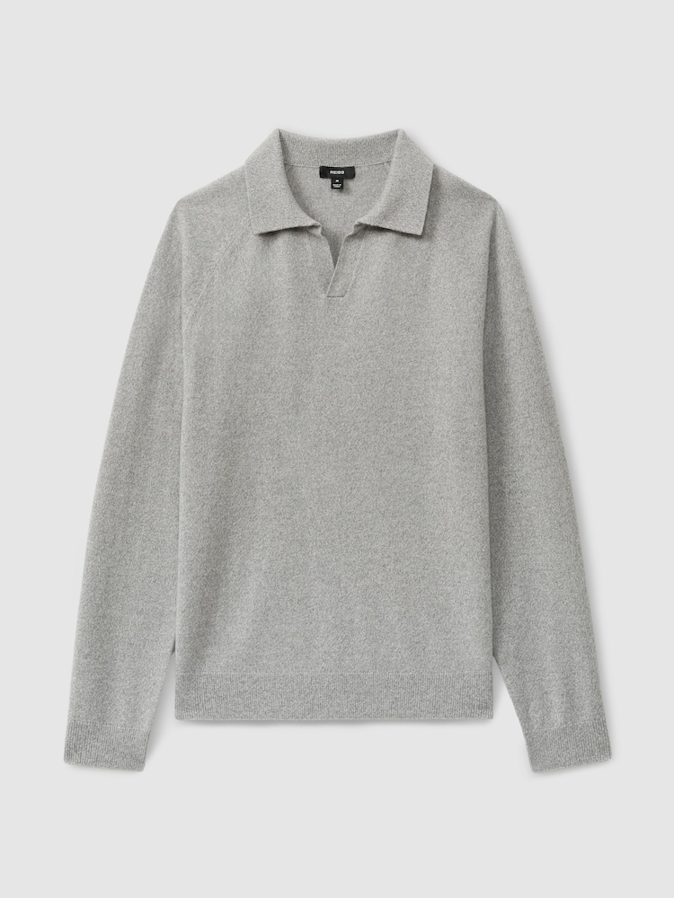 Reiss Grange Wool-Cashmere Open-Collar Polo Shirt - Bild 2 von 6