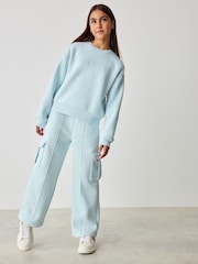 Baker by Ted Baker Back Print Sweat and Wide Leg Joggers Set - Image 1 of 10