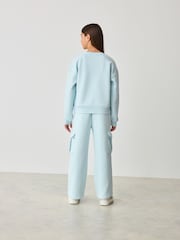 Baker by Ted Baker Back Print Sweat and Wide Leg Joggers Set - Image 2 of 10