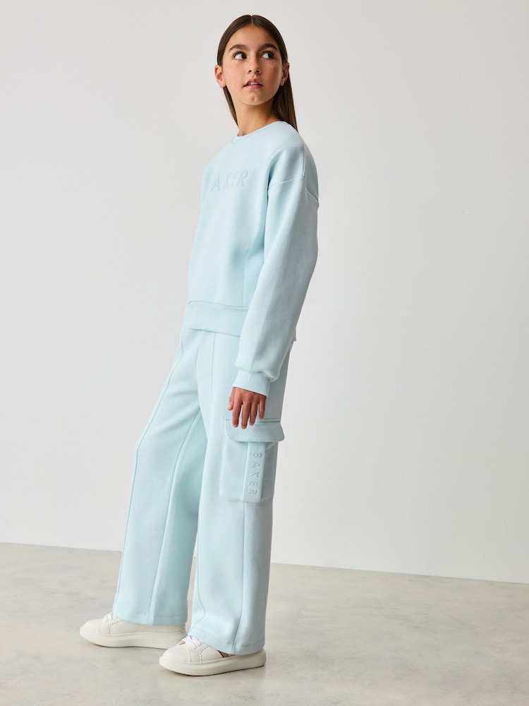 Baker by Ted Baker Back Print Sweat and Wide Leg Joggers Set - Image 3 of 10