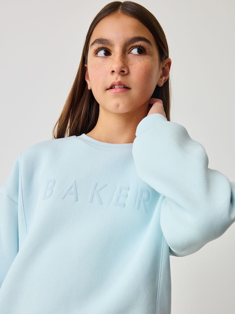Baker by Ted Baker Back Print Sweat and Wide Leg Joggers Set - Image 5 of 10