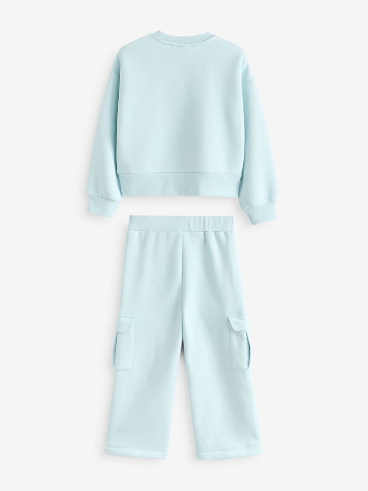 Baker by Ted Baker Back Print Sweat and Wide Leg Joggers Set - Image 8 of 10