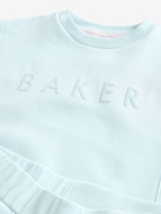 Baker by Ted Baker Back Print Sweat and Wide Leg Joggers Set - Image 9 of 10