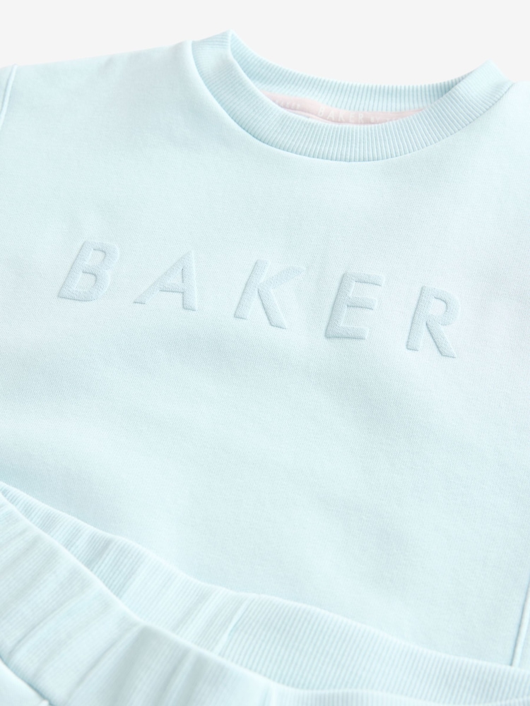 Baker by Ted Baker Back Print Sweat and Wide Leg Joggers Set - Image 9 of 10