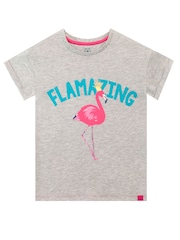 Harry Bear Grey Flamingo Short Pyjamas - Image 3 of 6