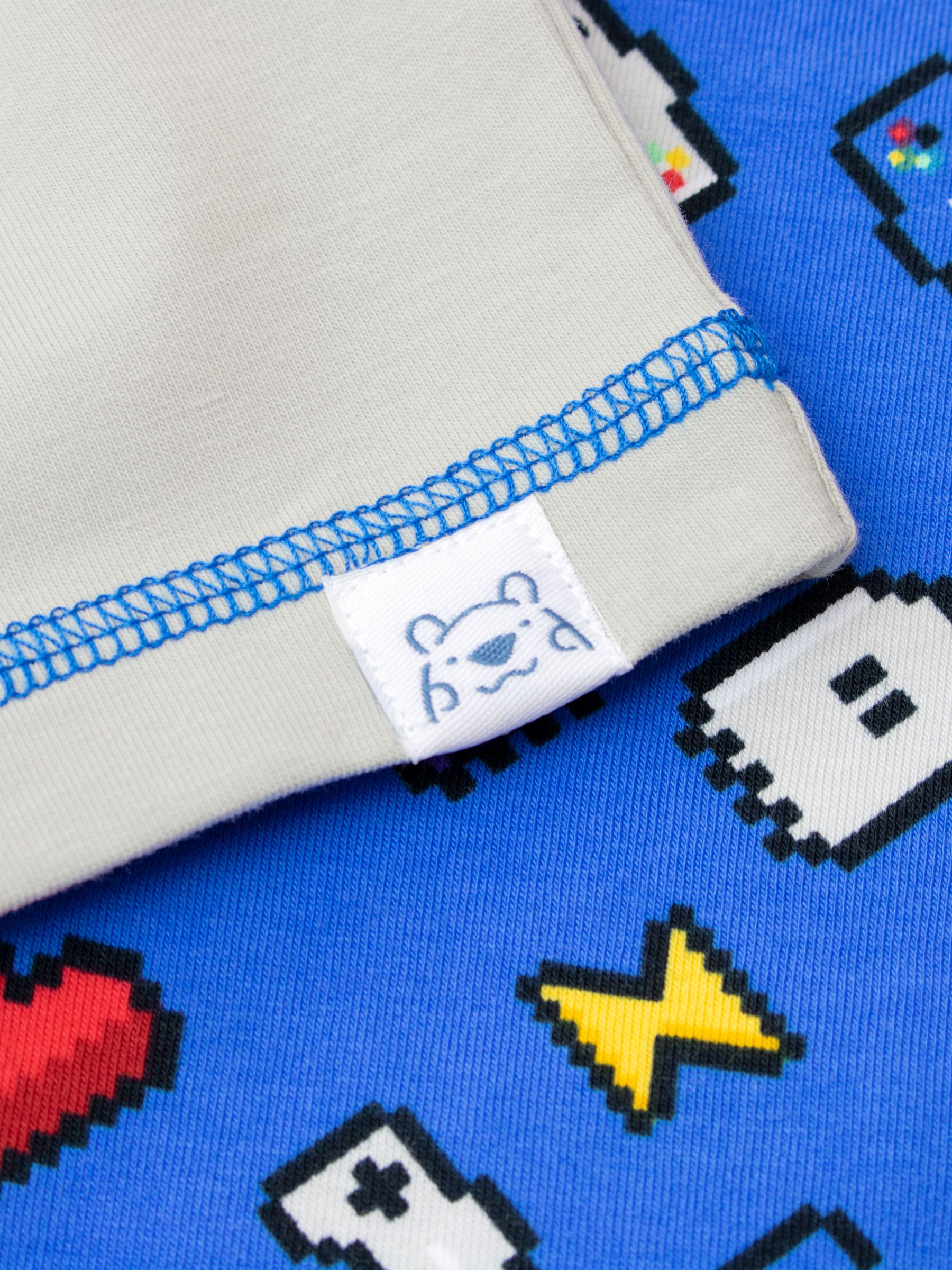 Harry Bear Blue Gaming You Snooze You Lose Short Pyjamas - Image 6 of 6