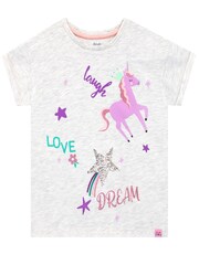 Harry Bear Grey Laugh Love Dream Unicorn T-Shirt - Image 1 of 4