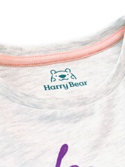 Harry Bear Grey Laugh Love Dream Unicorn T-Shirt - Image 3 of 4