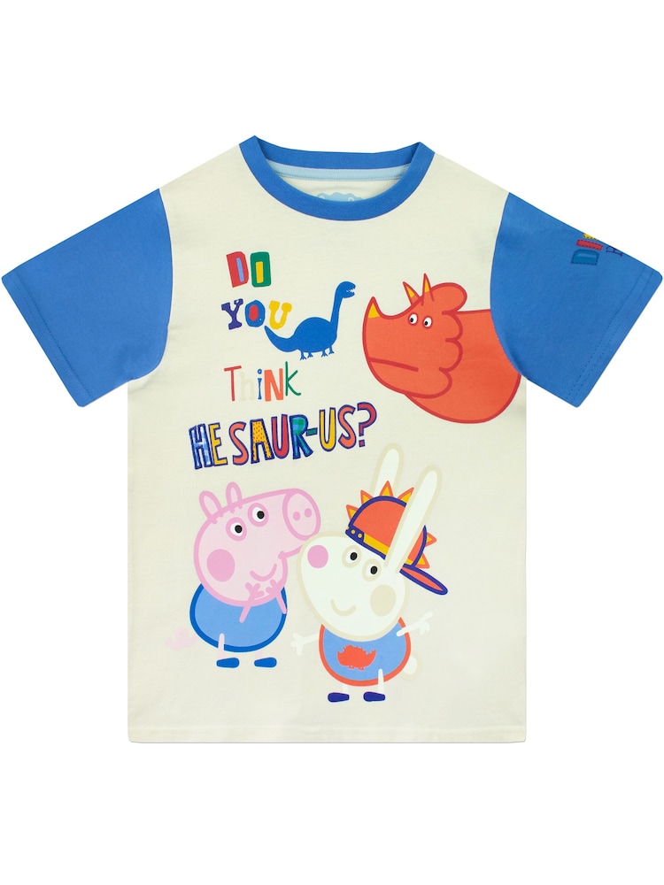 Character Blue George Pig Dinosaur Short Pyjamas - Image 2 of 5