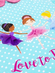 Harry Bear Blue Ballerina Princess Love To Dance Spot 100% Cotton T-Shirt - Image 4 of 4