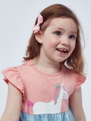Harry Bear Pink 100% Cotton Princess Unicorn Dress - Image 2 of 7