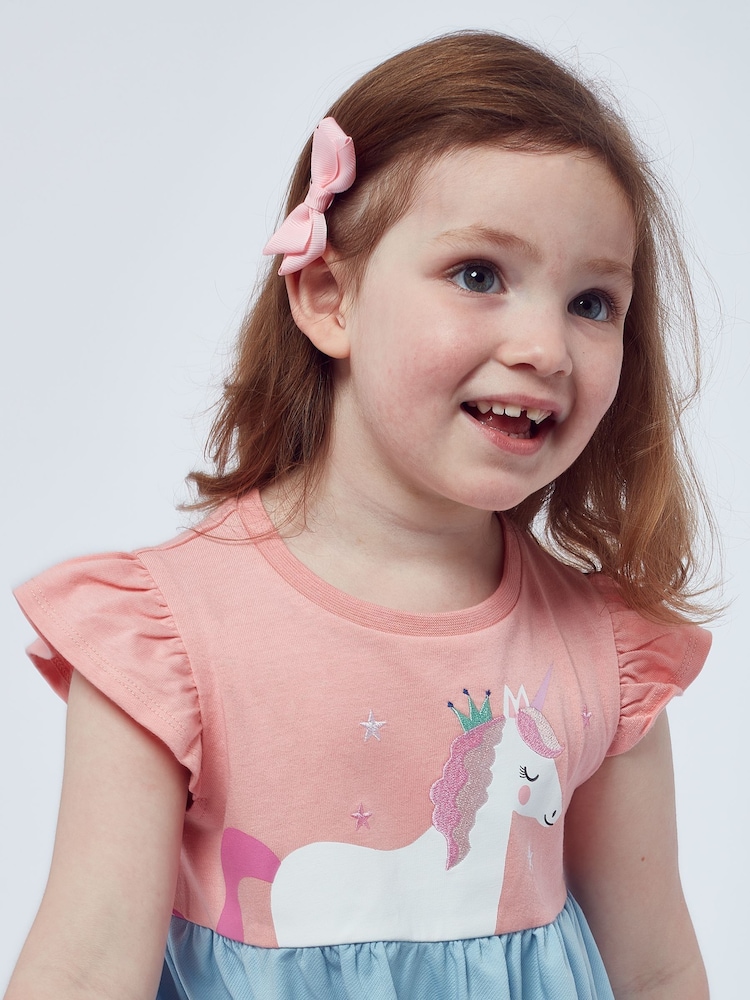 Vestido de princesa de algodón 100 % con diseño de unicornio de Harry Bear - Imagen 2 de 7 Vestido de princesa de algodón 100 % con diseño de unicornio de Harry Bear - Imagen 2 de 7