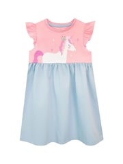 Harry Bear Pink 100% Cotton Princess Unicorn Dress - Image 4 of 7