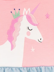 Harry Bear Pink 100% Cotton Princess Unicorn Dress - Image 5 of 7