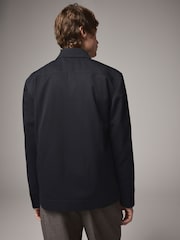 Navy Blue Twin Pocket Shacket - Image 3 of 12